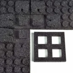 UltraTile Rubber Weight Floor Standard Colors 1 Inch x 2x2 Ft. with Quad Blok