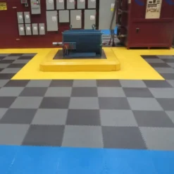Warehouse Floor Coin PVC Tile Gray 1/4 Inch x 19.625x19.625 Inches