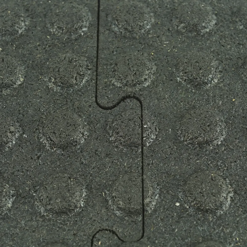Washbay Button Top Rubber Mats 1/2 Inch 12x16 Ft Kit