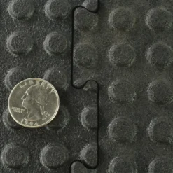 Washbay Button Top Rubber Mats 1/2 Inch 10x12 Ft Kit