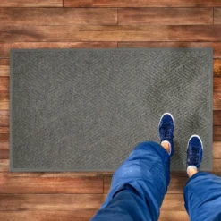 Waterhog Fashion Diamond Indoor Outdoor Entrance Mat Smooth Back 35x118 inches