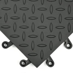 Wearwell ErgoDeck Diamond Plate GP Tile 7/8 Inch x 18x18 Inches Case of 10