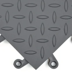 Wearwell ErgoDeck Diamond Plate GP Tile 7/8 Inch x 18x18 Inches Case of 10