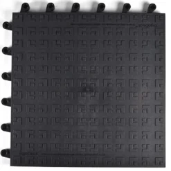 WearWell ErgoDeck HD Solid Black 18 x 18 Inch Tile Case of 10