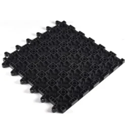 WearWell ErgoDeck HD Solid Black 18 x 18 Inch Tile Case of 10