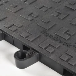 WearWell ErgoDeck HD Solid Black 18 x 18 Inch Tile Case of 10