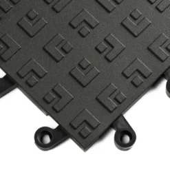 WearWell ErgoDeck HD Solid Black 18 x 18 Inch Tile Case of 10