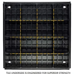 Wearwell Foundation Platform System Diamond-Plate 4Hx18Wx18L Inch Kit