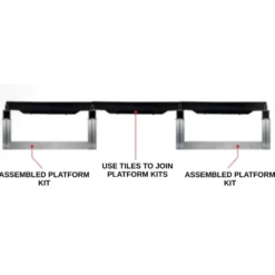 Wearwell Foundation Platform System Smooth 12Hx18Wx54L Inch Kit
