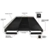 Wearwell Foundation Platform System Smooth 8Hx18Wx72L Inch Kit