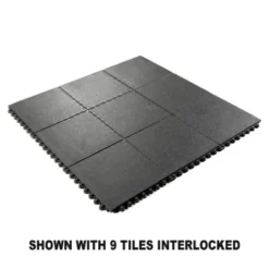 Wearwell 24/Seven NBR Solid 3x3 Ft Mat