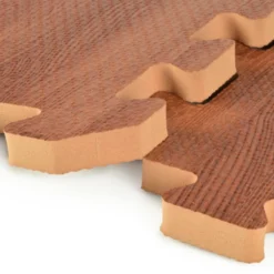 Wood Grain Reversible Interlocking Foam Tiles Trade Show 10x10 Ft. Kit
