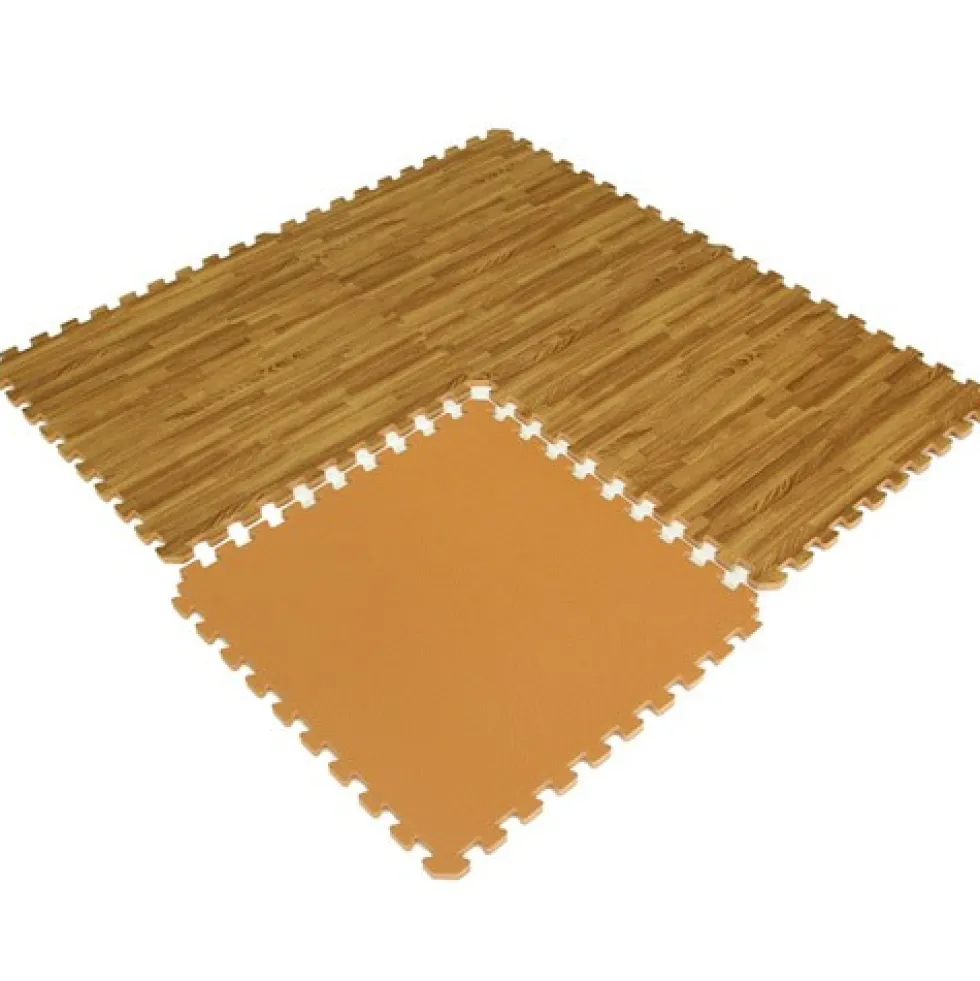 Wood Grain Reversible Interlocking Foam Tiles Trade Show 10x10 Ft. Kit