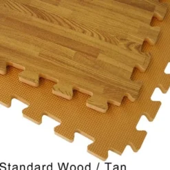 Wood Grain Reversible Interlocking Foam Tiles Trade Show 10x10 Ft. Kit