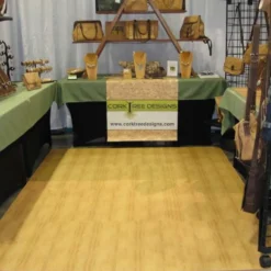 Wood Grain Reversible Interlocking Foam Tiles Trade Show 10x10 Ft. Kit