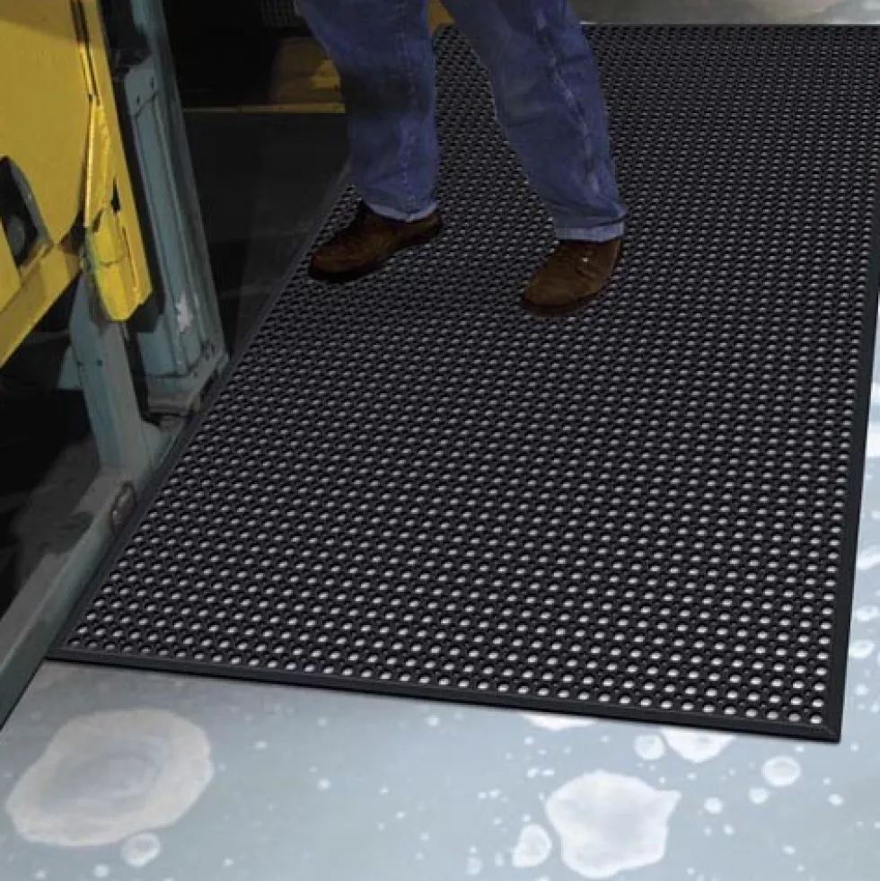 WorkStep Black Perforated Drainage Mat 3x10 Feet